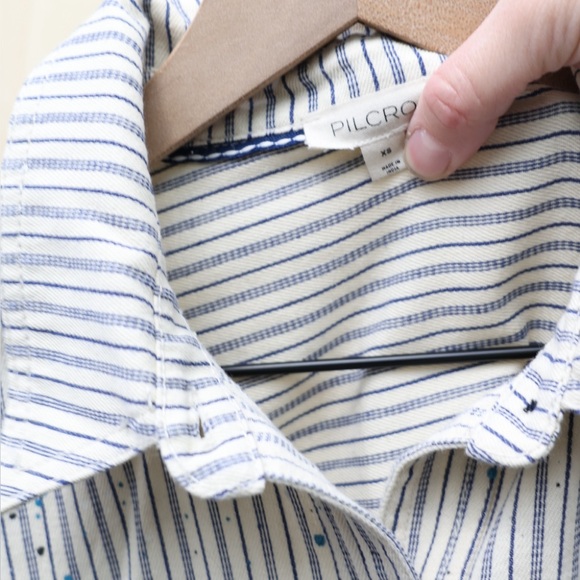 Pilcro Studio Smock Buttondown Shirt XS - Picture 4 of 4